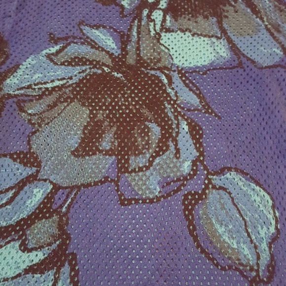 XS - The Limited - Blue Flower Mesh-Like Sweater - Picture 2 of 3